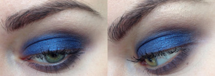 Синие тени для зеленых глаз? Inglot eyeshadows 428