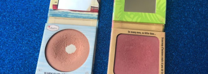 Моя небольшая, но горячо любимая коллекция румян. Свотчи + общие образы