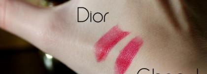 Dior и Chanel Holiday 2013: Rouge Diorific 046 Minuit, Rouge Allure Velvet 317 La Précieuse
