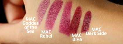 Chanel Rouge Coco Shine Hydrating Sheer Lipshine #96 Aura, Estee Lauder Pure Color Envy Sculpting Lipstick #450 Insolent Plum