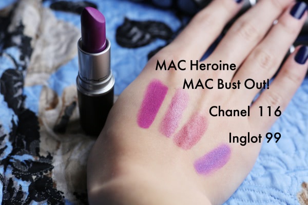 Помады MAC Matte Lipstick в оттенках Styled In Sepia, Heroine, Living Legend из коллекции The Matte Lip Collection