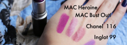 Помады MAC Matte Lipstick в оттенках Styled In Sepia, Heroine, Living Legend из коллекции The Matte Lip Collection