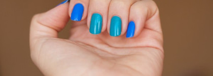 Небесный дуэт с лаками Rimmel и Pupa