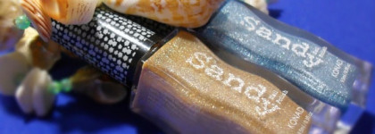 Konad Sandy Polish: Refined Blue + Cloudy Gold