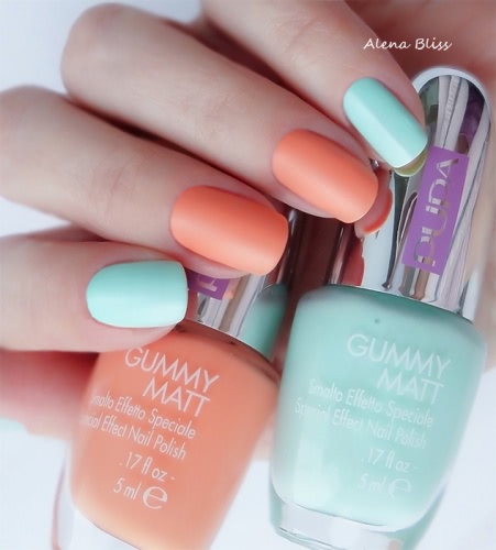 Pupa Special Effect Nail Polish Sporty Chic Gummy Matt (Spring Collection 2015)