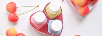 Неосенние пастели Berenice Oxygen Nail Lacquer Baby pink, Bergamot Fruit, Siesta at the sea и белый горошек Dance Legend Top Domino White