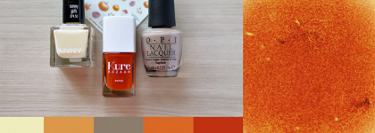 Палитра Эндрю Маккарти - любимые оттенки осени OPI Berlin there done that, Kure Bazaar Bohemian, ANNY Sunny girls