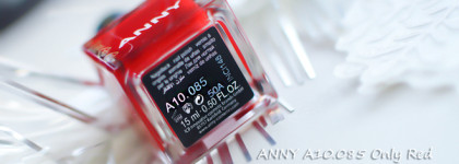 Праздничный маникюр с идеальным красным Новогодним лаком Anny Nail Polish А10.085 Only Red