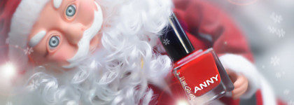 Праздничный маникюр с идеальным красным Новогодним лаком Anny Nail Polish А10.085 Only Red