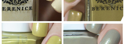 Весенние маникюры в оттенках зеленого чая с лаками Berenice Mystic city collection