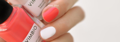 Весенний маникюр с веган-лаками Vimbio Утренний иней и Коралловый риф
