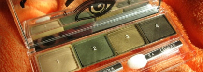 Зелёные тени: Clinique All About Shadow Quad 05 On Safari