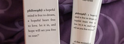 Несколько продуктов от Philosophy по уходу за кожей