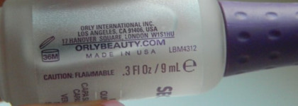 Срок годности Orly