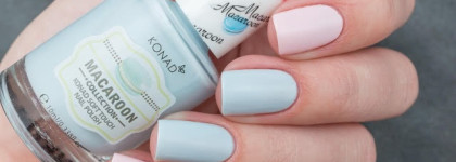 Konad – Macaroon Collection (Blue Cheese + Rose Pink)
