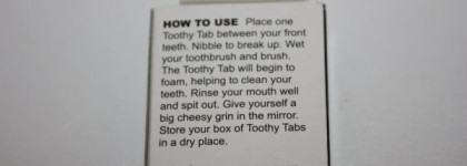 Lush Ultra blast toothy tabs - Твердая зубная паста Lush Ультрабласт