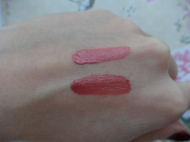 Две бюджетные матовые помады: Vivienne Sabo Velvet liquid Lipstick Levres de Velours №202 и Luxvisage Pin-Up Ultra matt №2