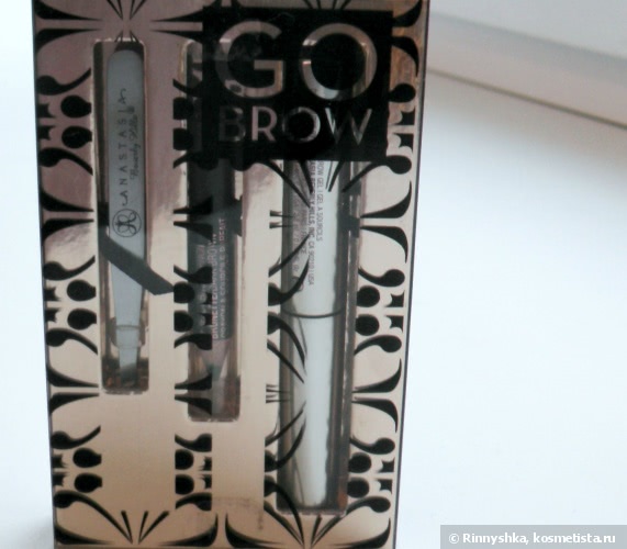 Набор для бровей Anastasia Beverly Hills Go Brow Kit с карандашом Perfect Brow Pencil в оттенке Brunette / Dark Brown