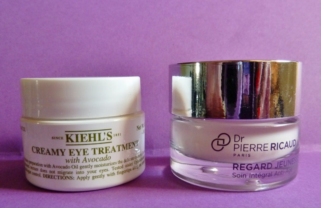 Уход за кожей вокруг глаз: KIEHL'S Creamy Eye Treatment with Avocado и Dr. Pierre Ricaud Regard Regard Jeunesse Integral Anti-Age Eye Contour Treatment