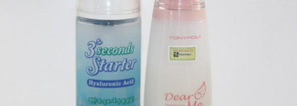 Если кожа любит влагу - 3 Seconds Starter Hyaluronic Acid от Holika Holika и Tony Moly Dear Me Balancing Skin