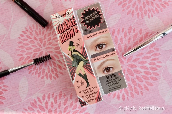 Хочу брови! Или как я намаялась с гелем для бровей Benefit Gimme Brow+ Volumizing Fiber Gel (оттенок 3)