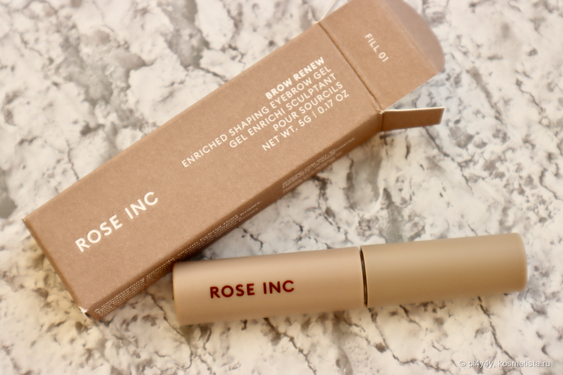Rose Inc Brow Renew Enriched Shaping Brow Gel