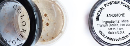 Минеральная пудра в четырех оттенках: Colorevolution Mineral Powder Foundation Porcelain, Sandstone, Toffee, Honey