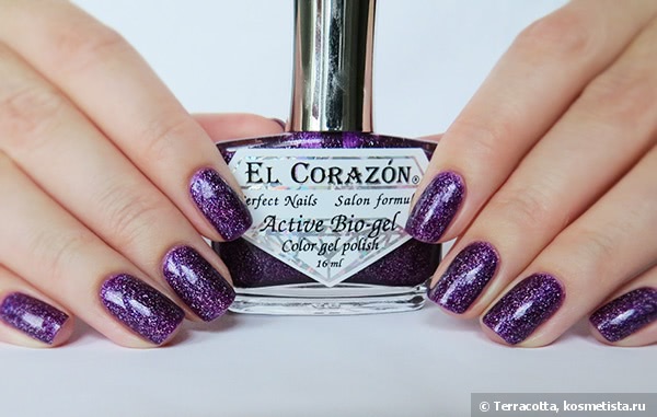 El Corazon Active Bio-Gel Color Gel Polish №423/504 Large Hologram