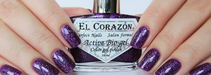 El Corazon Active Bio-Gel Color Gel Polish №423/504 Large Hologram "Butterfly"