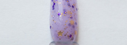 Лавандовое настроение с лаком Dance Legend Indistar + Glitter Base