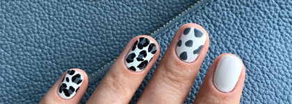 Урок по безвкусному маникюру: синий леопард