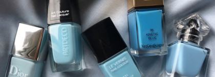 Пять оттенков неба: мои голубые лаки ArtDeco, Chanel, Dior, YSL, Guerlain