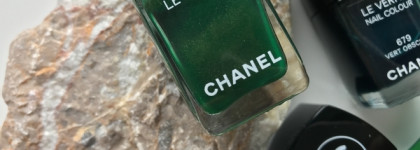 Листва на ногтях. Мои зеленые лаки Chanel: шиммер, крем, стекло