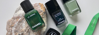 Листва на ногтях. Мои зеленые лаки Chanel: шиммер, крем, стекло