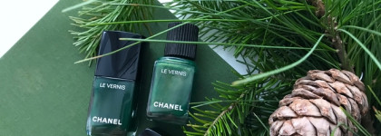 Chanel Le Vernis Longwear Nail Colour Fiction #582 и Emeraude #536: идея новогоднего маникюра