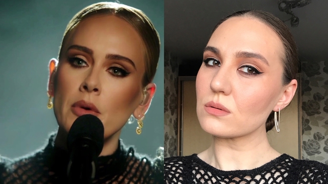 Моя версия макияжа Adele live at the NRG Music Awards 2021