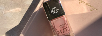 Персиковый нюд с золотым шиммером: Catrice More Than Nude Nail Polish 12 Glowing Rose