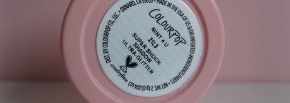 ColourPop Super Shock Shadow Mint 4 U: сияющий шалфей и мятный лимонад