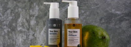 Гидрофильное масло Mixit Your Skin Mango Cleansing Oil и мусс для умывания Black Bubble Clay Cleanser