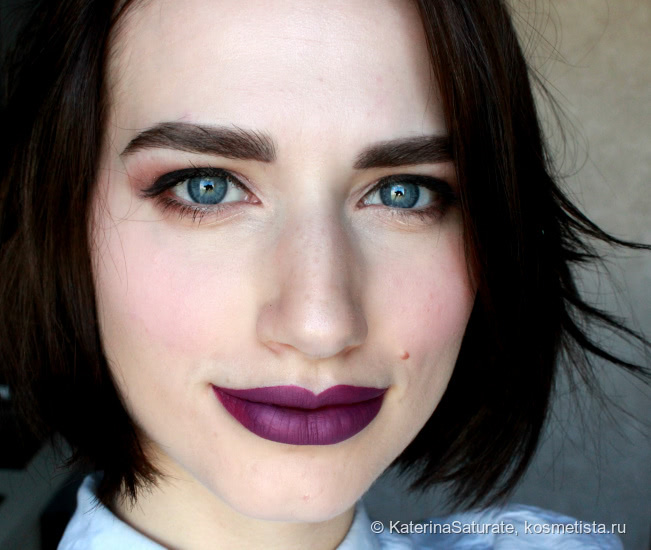 Фиолетовая страсть с Mac Kabuki Magic retromatte liquid lipstick Flamingo road