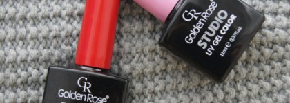 Гель-лак для ногтей «Golden Rose» Studio UV Gel Color №2 Lila Pink  и №10 Royal Red