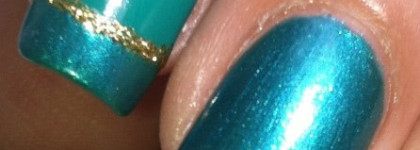 Летняя бирюза с лаками GA-DE crystal glow №801 и Golden Rose Rich color №18