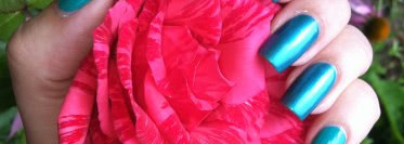 Летняя бирюза с лаками GA-DE crystal glow №801 и Golden Rose Rich color №18