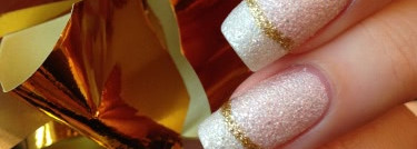 Первый день весны с белым песком Golden rose Holiday №70 + Golden rose nail art