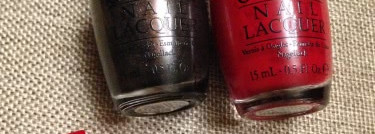 Два любимца OPI Nail Lacquer- My private jet  & Big apple red