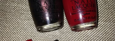 Два любимца OPI Nail Lacquer- My private jet  & Big apple red