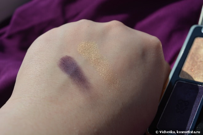 Все фиолетово с тенями Guerlain L’Ecrin Two Couleurs Colour Fusion Eyeshadow Vibrant Effects № 04Two Gossip