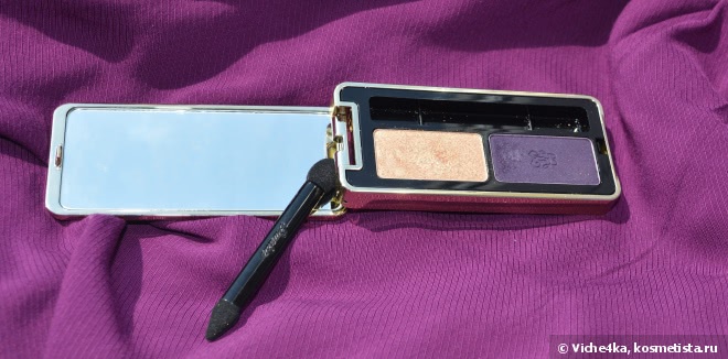 Все фиолетово с тенями Guerlain L’Ecrin Two Couleurs Colour Fusion Eyeshadow Vibrant Effects № 04Two Gossip