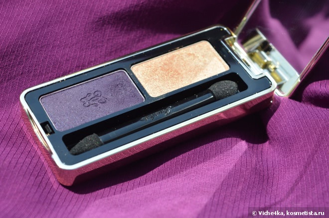 Все фиолетово с тенями Guerlain L’Ecrin Two Couleurs Colour Fusion Eyeshadow Vibrant Effects № 04Two Gossip