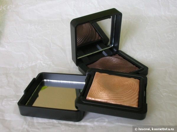Цвета осени - тени Kiko Water Eyeshadow в оттенках № 208 Light Gold и № 206 Pearly Coffee